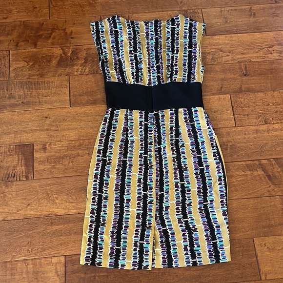 Trina Turk Jewel Tone Metallic Silk Dress 2 - Picture 12 of 12